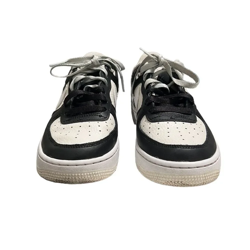 Nike Air Force 1 '07 LV8 Black Light Silver Sneakers Size 5.5Y